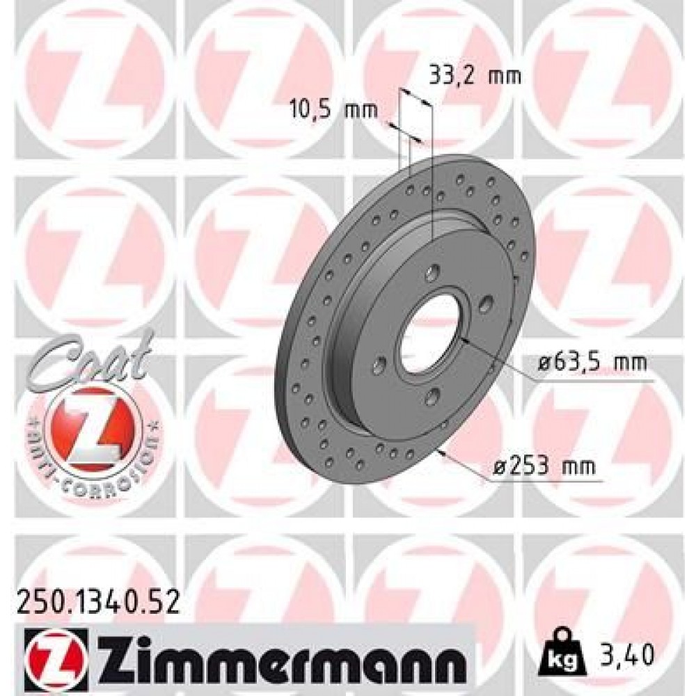 ZIMMERMANN ΔΙΣ/ΚΕΣ ΤΡΥΠΗΤΕΣ SPORT FORD ZIMMERMANN ΔΙΣ/ΚΕΣ ΤΡΥΠΗΤΕΣ SPORT FORD