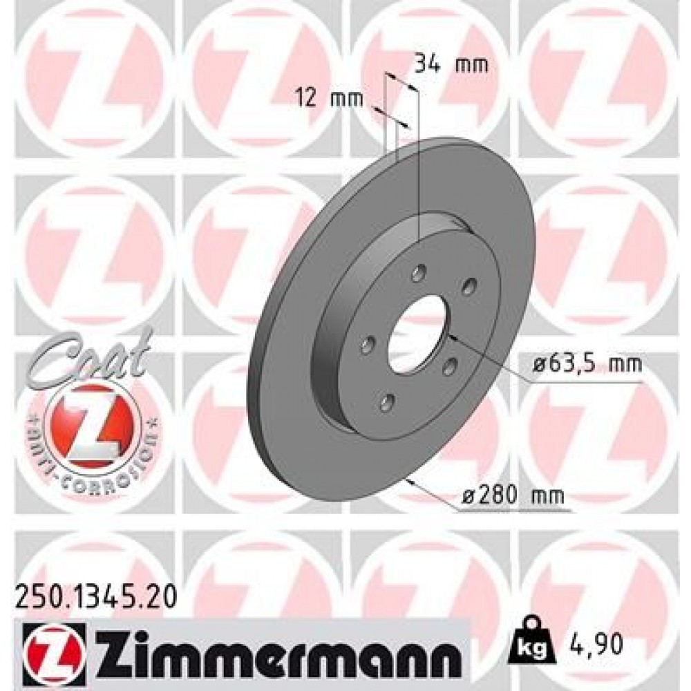ZIMMERMANN (6661.00) ΔΙΣΚ\ΚΕΣ COAT Z  FORD