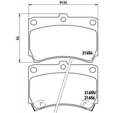 ΣΕΤ ΤΑΚΑΚΙΑ ΦΡΕΝΩΝ MAZDA 89-