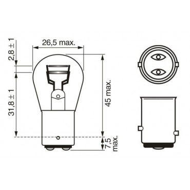 BOSCH ΛΑΜΠΑ P21/5W ECO Truck