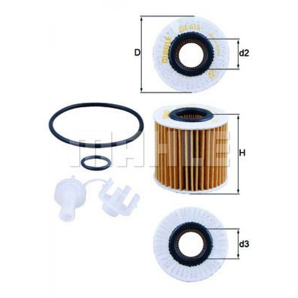 MAHLE ΦΙΛΤΡΑ ΛΑΔΙΟΥ TOYOTA MAHLE ΦΙΛΤΡΑ ΛΑΔΙΟΥ TOYOTA