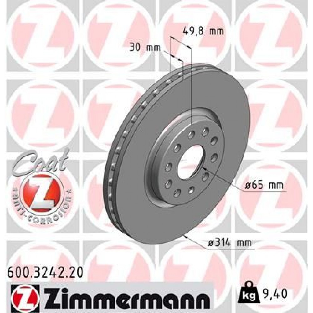 ZIMMERMANN ΔΙΣΚ\ΚΕΣ VAG COAT Z ZIMMERMANN ΔΙΣΚ\ΚΕΣ VAG COAT Z