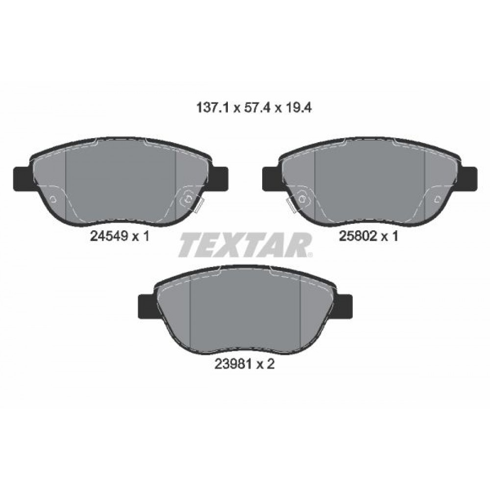 TEXTAR ΔΙΣΚΟΦΡΕΝΑ FIAT TEXTAR ΔΙΣΚΟΦΡΕΝΑ FIAT