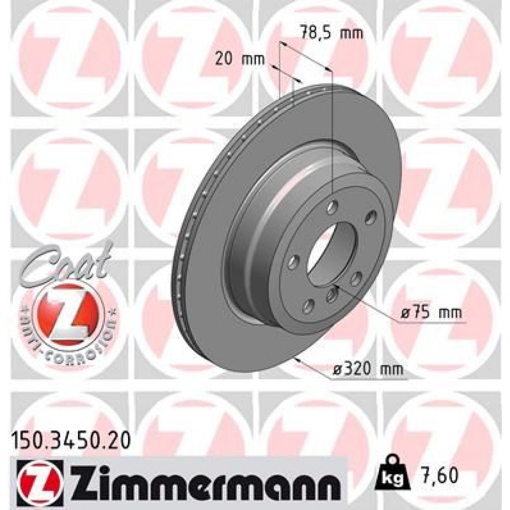 ZIMMERMANN ΔΙΣΚ/ΚΕΣ BMW COAT Z ZIMMERMANN ΔΙΣΚ/ΚΕΣ BMW COAT Z