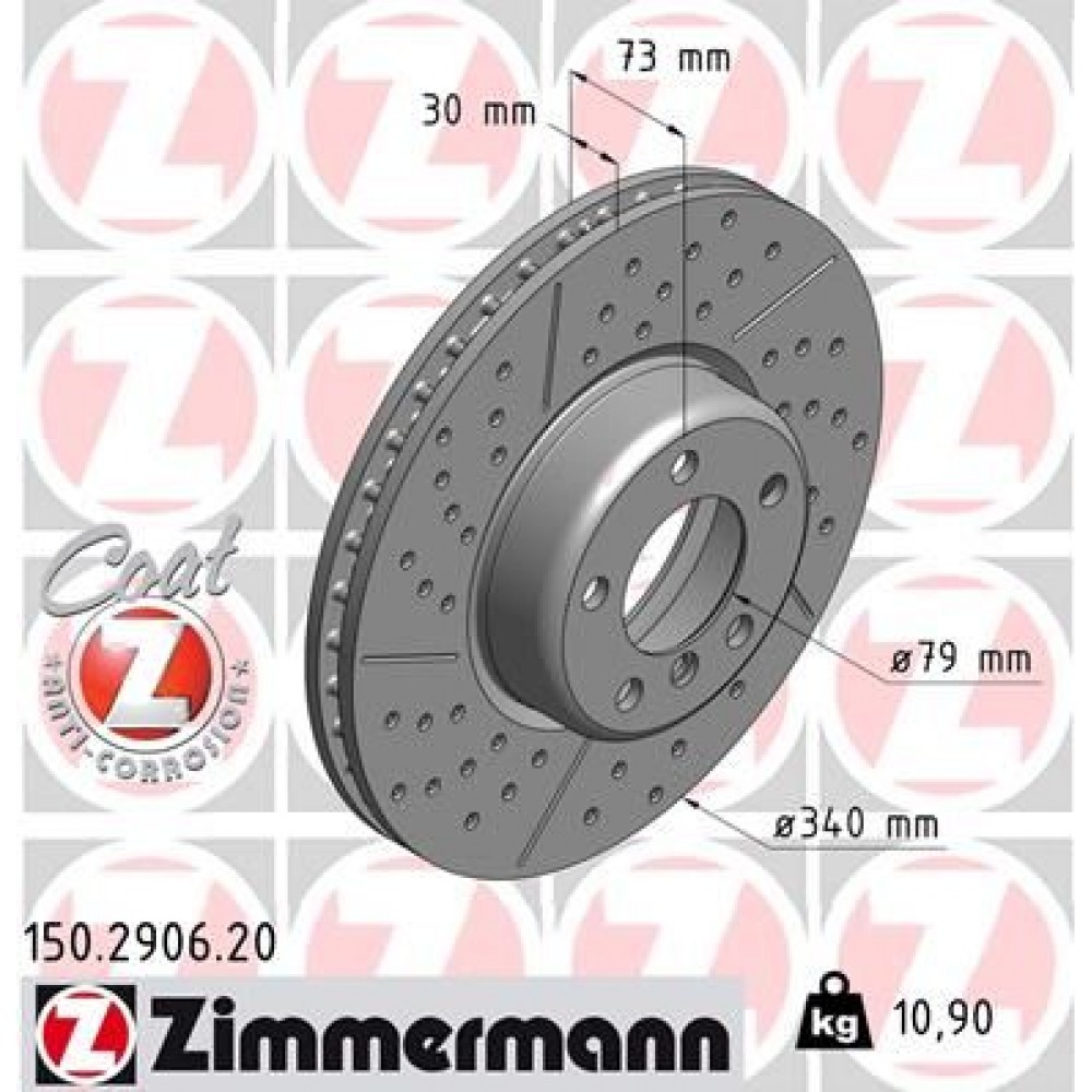 ZIMMERMANN ΔΙΣΚ/ΚΕΣ -1- BMW COAT Z ZIMMERMANN ΔΙΣΚ/ΚΕΣ -1- BMW COAT Z