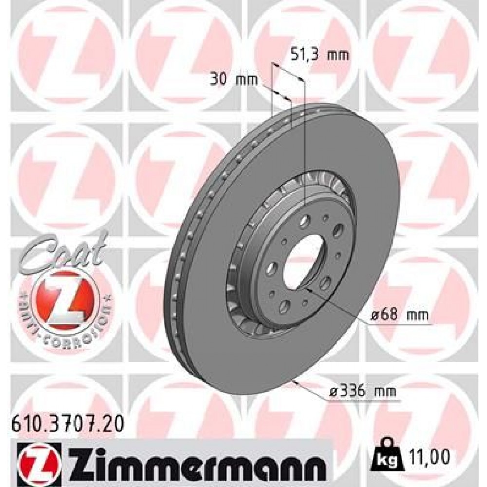 ZIMMERMANN ΔΙΣΚ/ΚΕΣ -1- -1- VOLVO COAT Z ZIMMERMANN ΔΙΣΚ/ΚΕΣ -1- -1- VOLVO COAT Z
