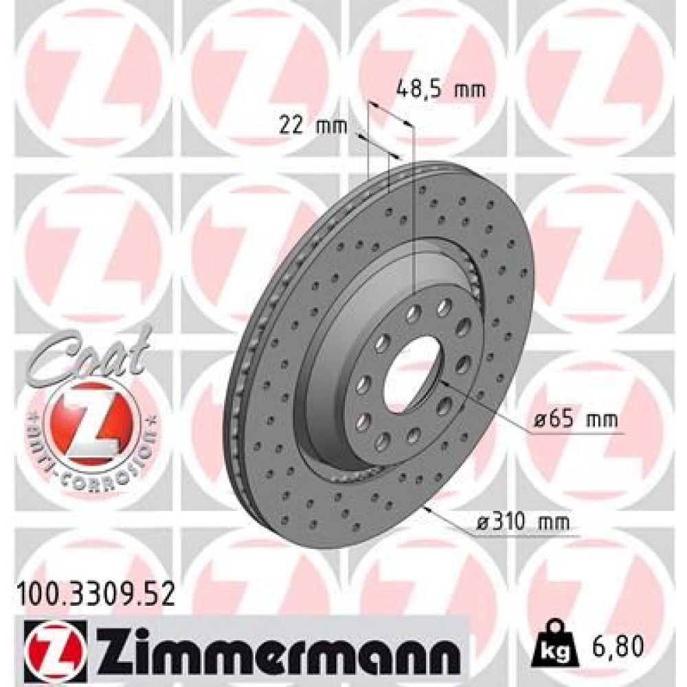 ZIMMERMANN ΔΙΣ/ΚΕΣ ΤΡΥΠΗΤΕΣ SPORT VAG ZIMMERMANN ΔΙΣ/ΚΕΣ ΤΡΥΠΗΤΕΣ SPORT VAG