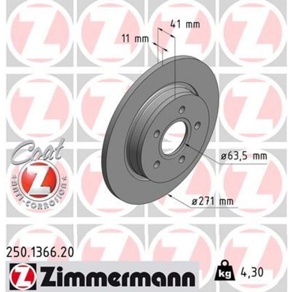 ZIMMERMANN ΔΙΣΚ/ΚΕΣ COAT Z FORD ZIMMERMANN ΔΙΣΚ/ΚΕΣ COAT Z FORD