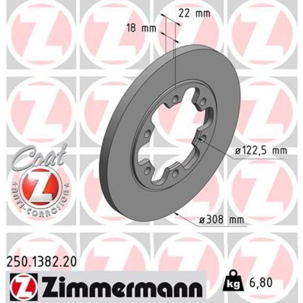ZIMMERMANN ΔΙΣΚ/ΚΕΣ FORD COAT Z ZIMMERMANN ΔΙΣΚ/ΚΕΣ FORD COAT Z
