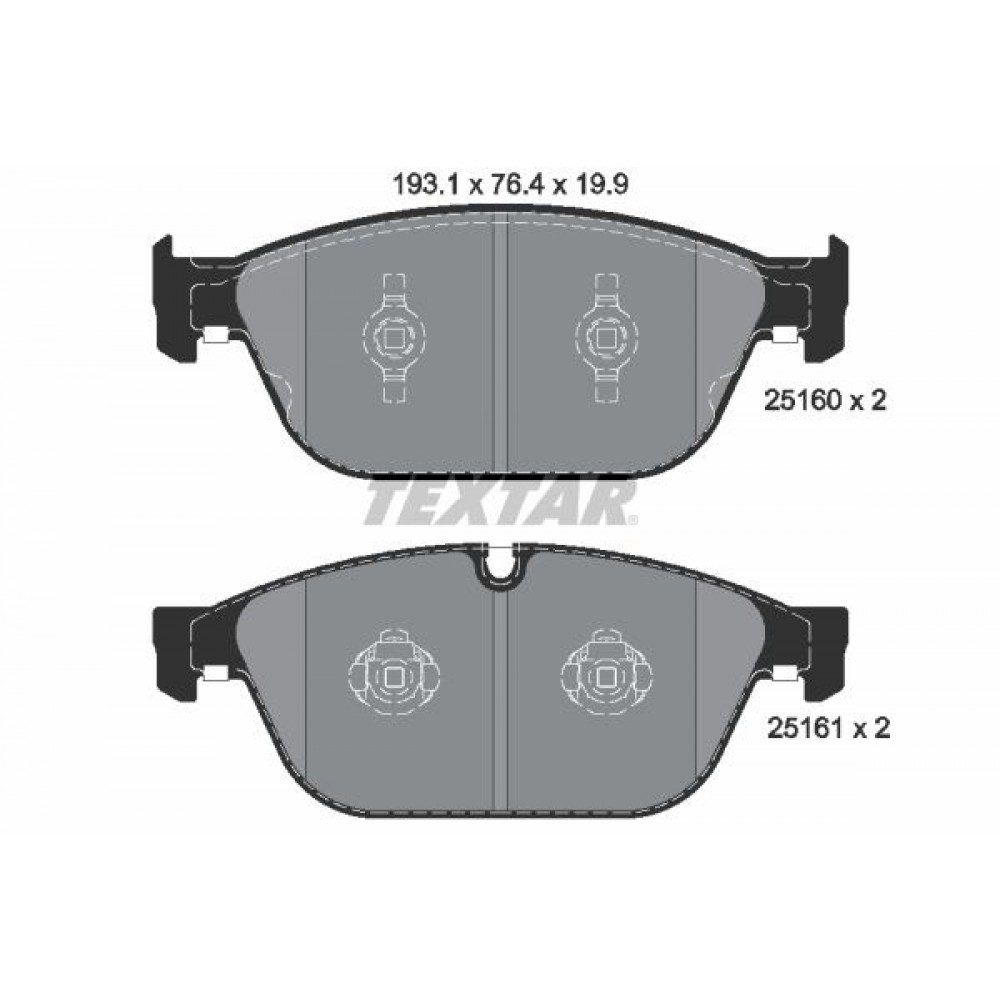 TEXTAR ΔΙΣΚΟΦΡΕΝΑ VAG