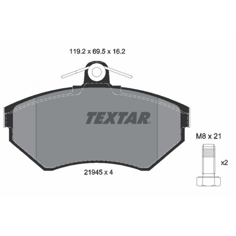 TEXTAR (631 00) ΔΙΣΚΟΦΡΕΝΑ SEAT (16.2 mm) TEXTAR (631 00) ΔΙΣΚΟΦΡΕΝΑ SEAT (16.2 mm)