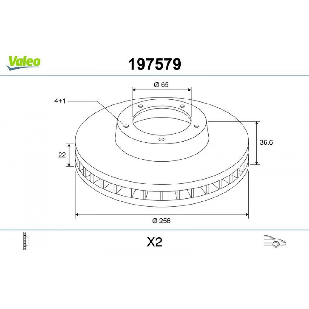 VALEO ΔΙΣΚΟΠΛΑΚΕΣ (1τεμ.)