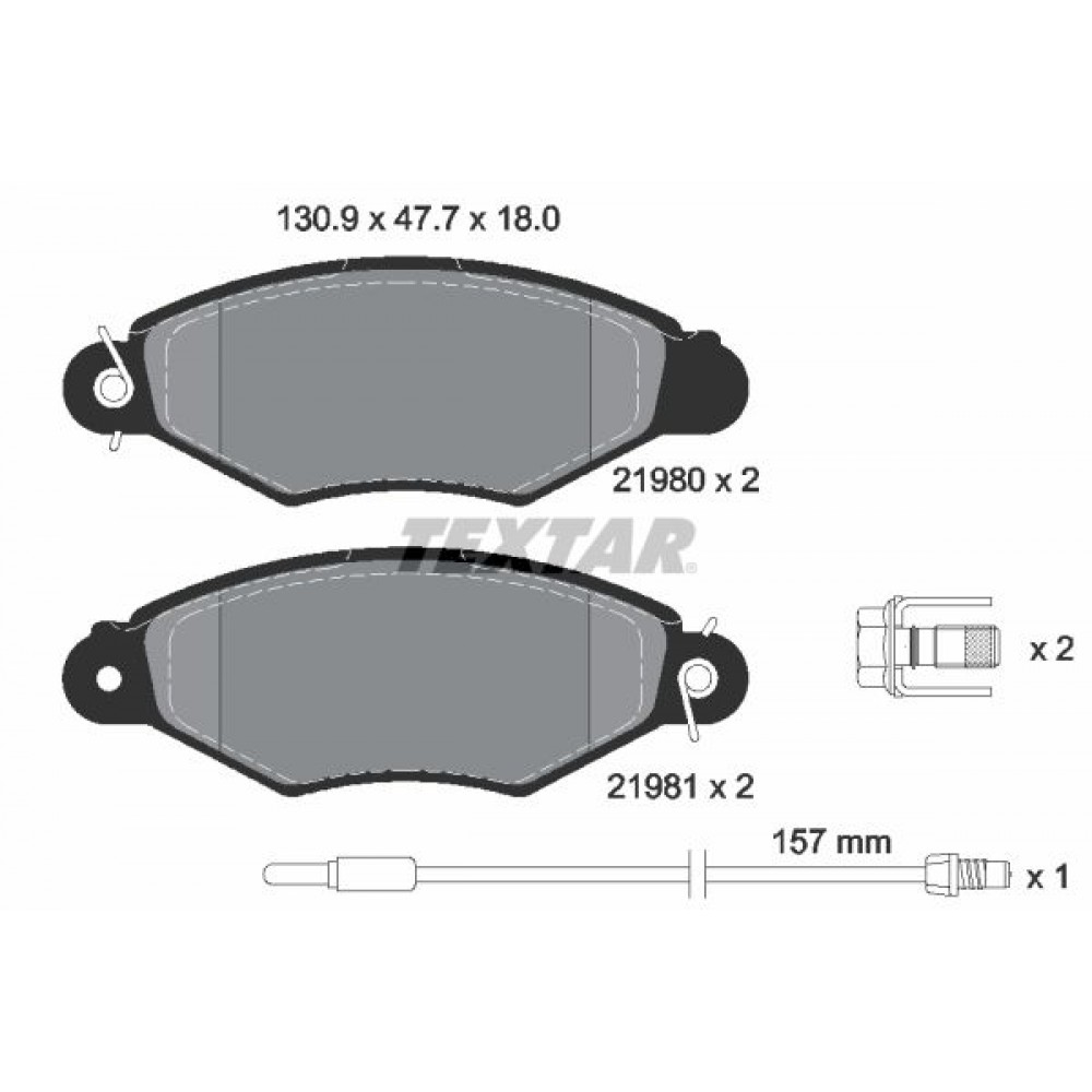TEXTAR (643 01) ΔΙΣΚΟΦΡΕΝΑ CITROEN TEXTAR (643 01) ΔΙΣΚΟΦΡΕΝΑ CITROEN