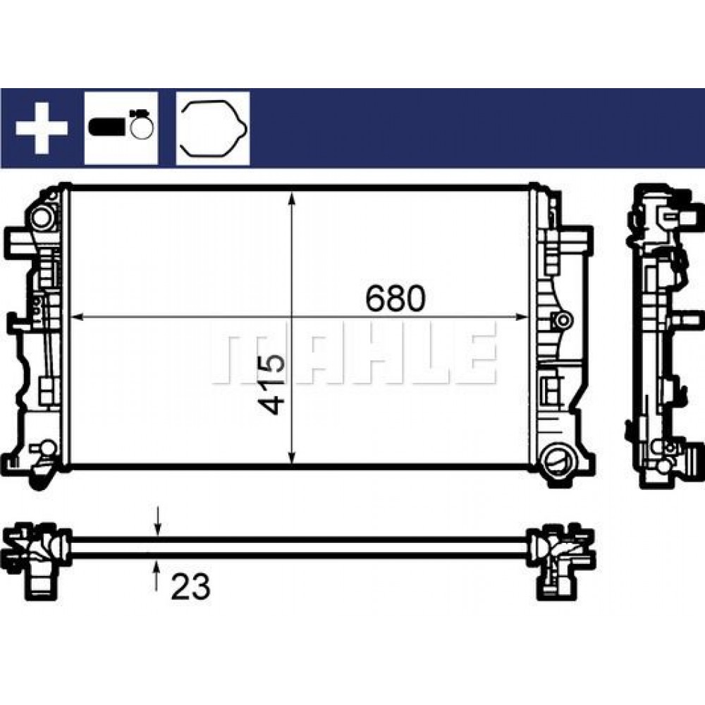 MAHLE-BEHR ΨΥΓΕΙΟ ΜΗΧΑΝΗΣ MAHLE-BEHR ΨΥΓΕΙΟ ΜΗΧΑΝΗΣ