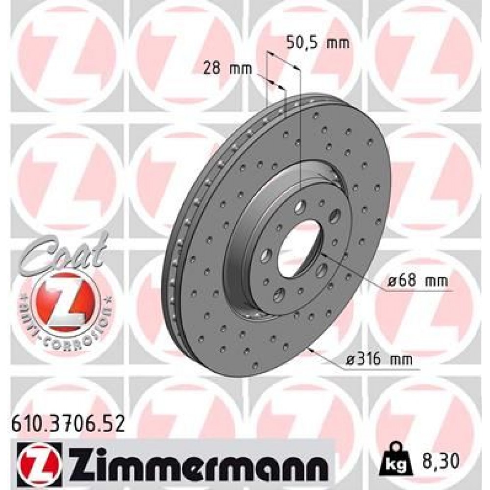 ZIMMERMANN ΔΙΣ/ΚΕΣ ΤΡΥΠΗΤΕΣ SPORT ZIMMERMANN ΔΙΣ/ΚΕΣ ΤΡΥΠΗΤΕΣ SPORT