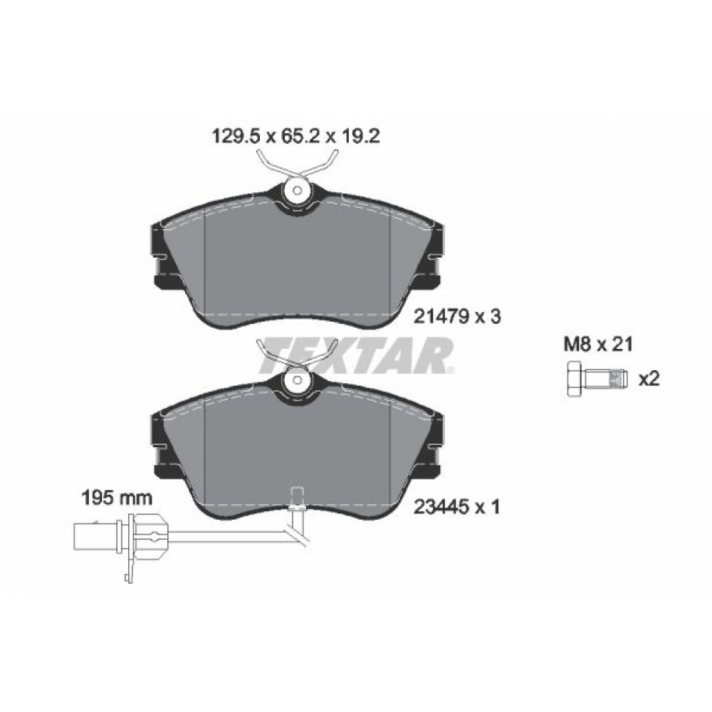 TEXTAR ΔΙΣΚΟΦΡΕΝΑ V.W (M.K) TEXTAR ΔΙΣΚΟΦΡΕΝΑ V.W (M.K)