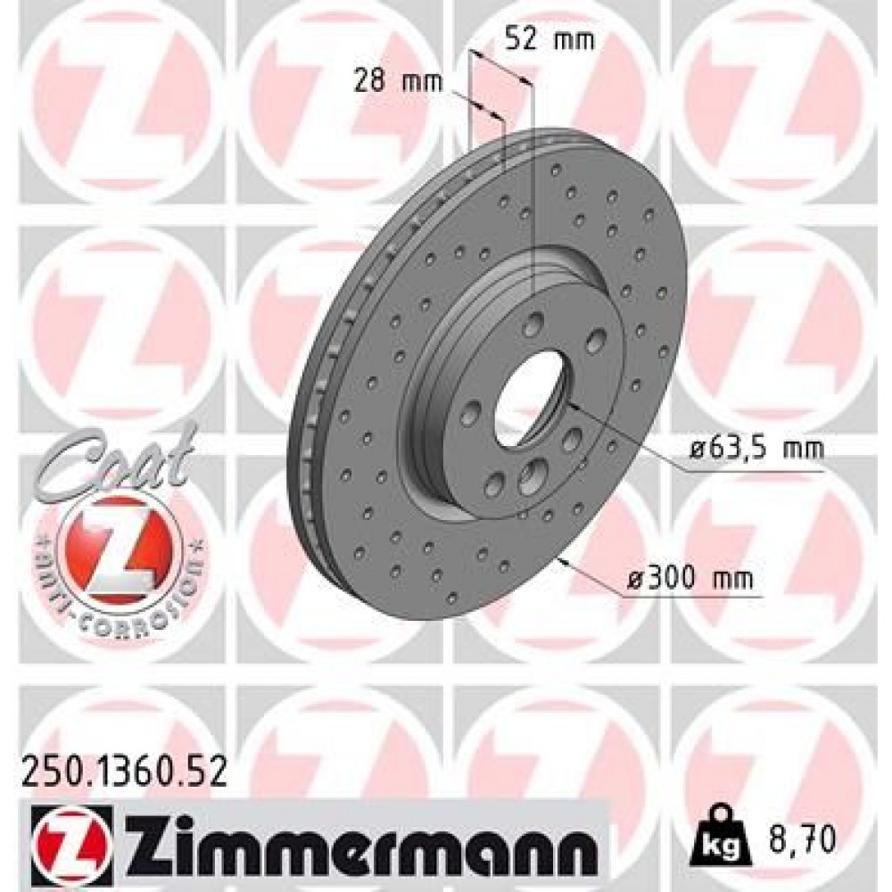 ZIMMERMANN ΔΙΣ/ΚΕΣ ΤΡΥΠΗΤΕΣ FORD SPORT ZIMMERMANN ΔΙΣ/ΚΕΣ ΤΡΥΠΗΤΕΣ FORD SPORT