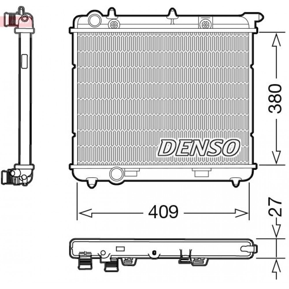 ΨΥΓΕΙΟ ΝΕΡΟΥ PEUGEOT 1007 1.4 HDI 05> 409X380X27 DENSO ΨΥΓΕΙΟ ΝΕΡΟΥ PEUGEOT 1007 1.4 HDI 05> 409X380X27 DENSO