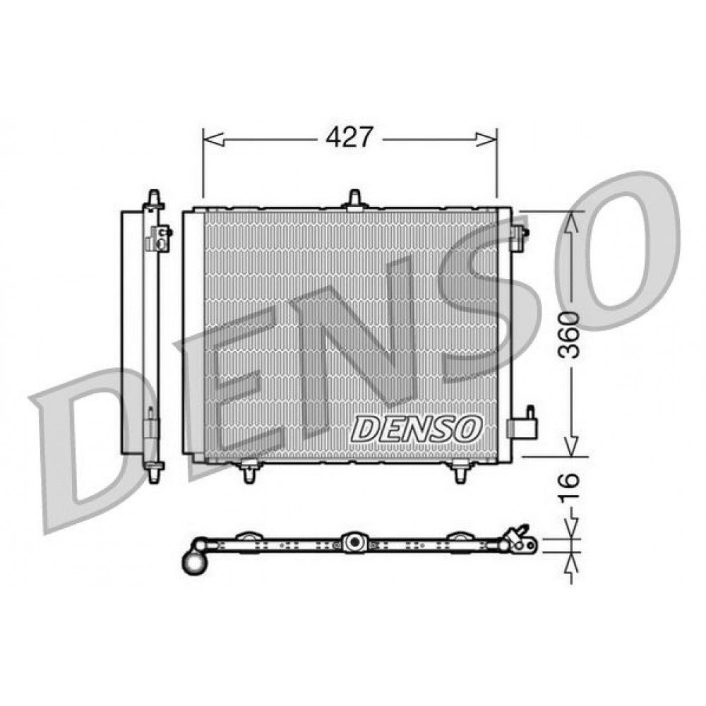 ΨΥΓΕΙΟ A/C CITROEN C2,C3-PEUGEOT 2008,207,208 1.2,1.4 DENSO ΨΥΓΕΙΟ A/C CITROEN C2,C3-PEUGEOT 2008,207,208 1.2,1.4 DENSO