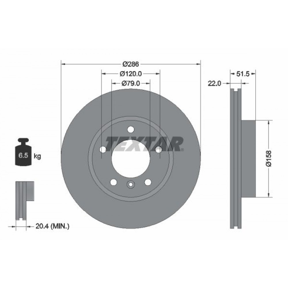 TEXTAR (92055603) ΔΙΣΚΟΠΛΑΚΕΣ BMW TEXTAR (92055603) ΔΙΣΚΟΠΛΑΚΕΣ BMW