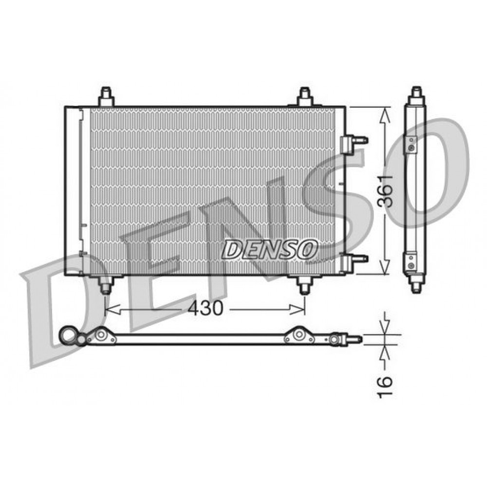ΨΥΓΕΙΟ A/C CITROEN BERLINGO 1.6-PEUGEOT 3008 1.6 <16 DENSO ΨΥΓΕΙΟ A/C CITROEN BERLINGO 1.6-PEUGEOT 3008 1.6 <16 DENSO