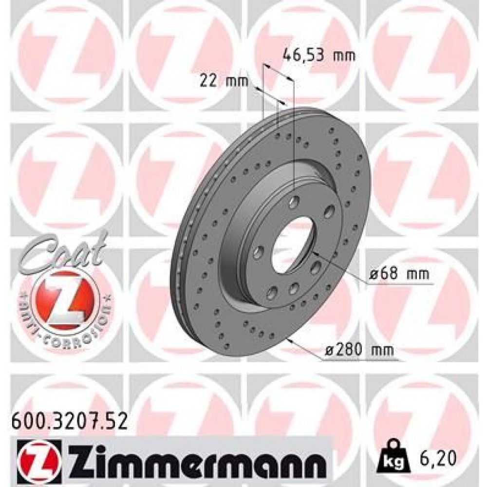 ZIMMERMANN ΔΙΣ/ΚΕΣ ΤΡΥΠΗΤΕΣ SPORT VAG ZIMMERMANN ΔΙΣ/ΚΕΣ ΤΡΥΠΗΤΕΣ SPORT VAG
