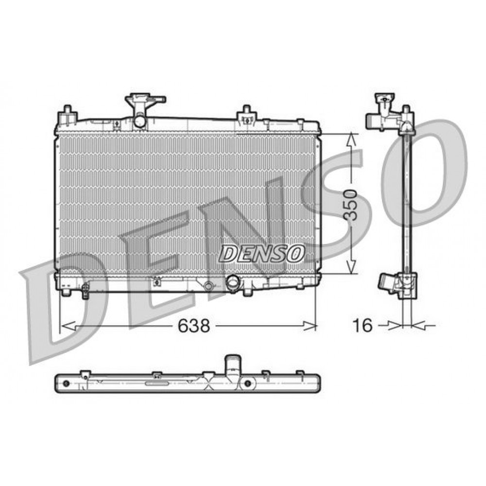 ΨΥΓΕΙΟ ΝΕΡΟΥ TOYOTA YARIS (P1) 1.4D-4D 638X350X16 DENSO ΨΥΓΕΙΟ ΝΕΡΟΥ TOYOTA YARIS (P1) 1.4D-4D 638X350X16 DENSO