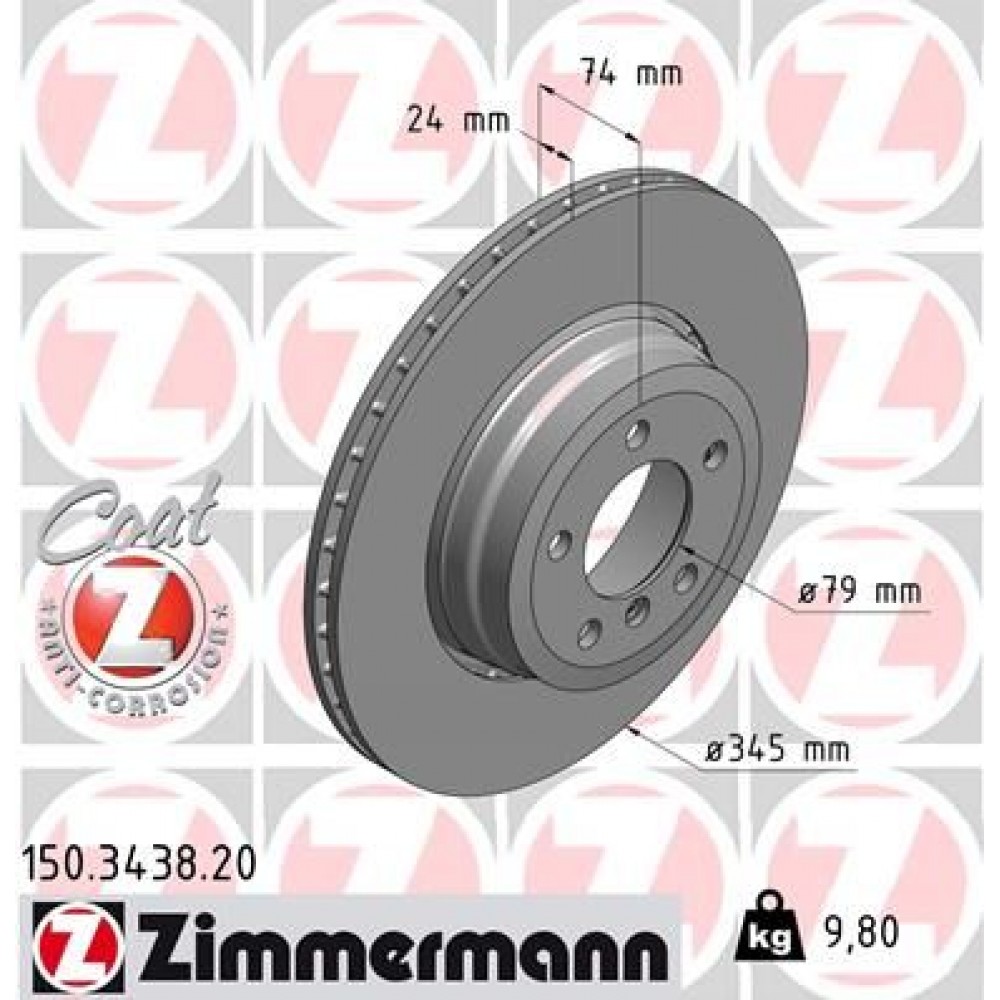ZIMMERMANN ΔΙΣΚ\ΚΕΣ B.M.W COAT Z ZIMMERMANN ΔΙΣΚ\ΚΕΣ B.M.W COAT Z
