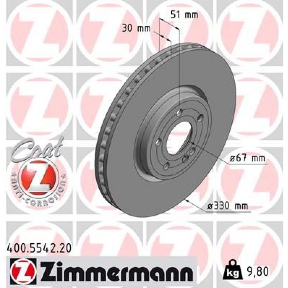 ZIMMERMANN ΔΙΣΚ\ΚΕΣ MERCEDES COAT Z ZIMMERMANN ΔΙΣΚ\ΚΕΣ MERCEDES COAT Z