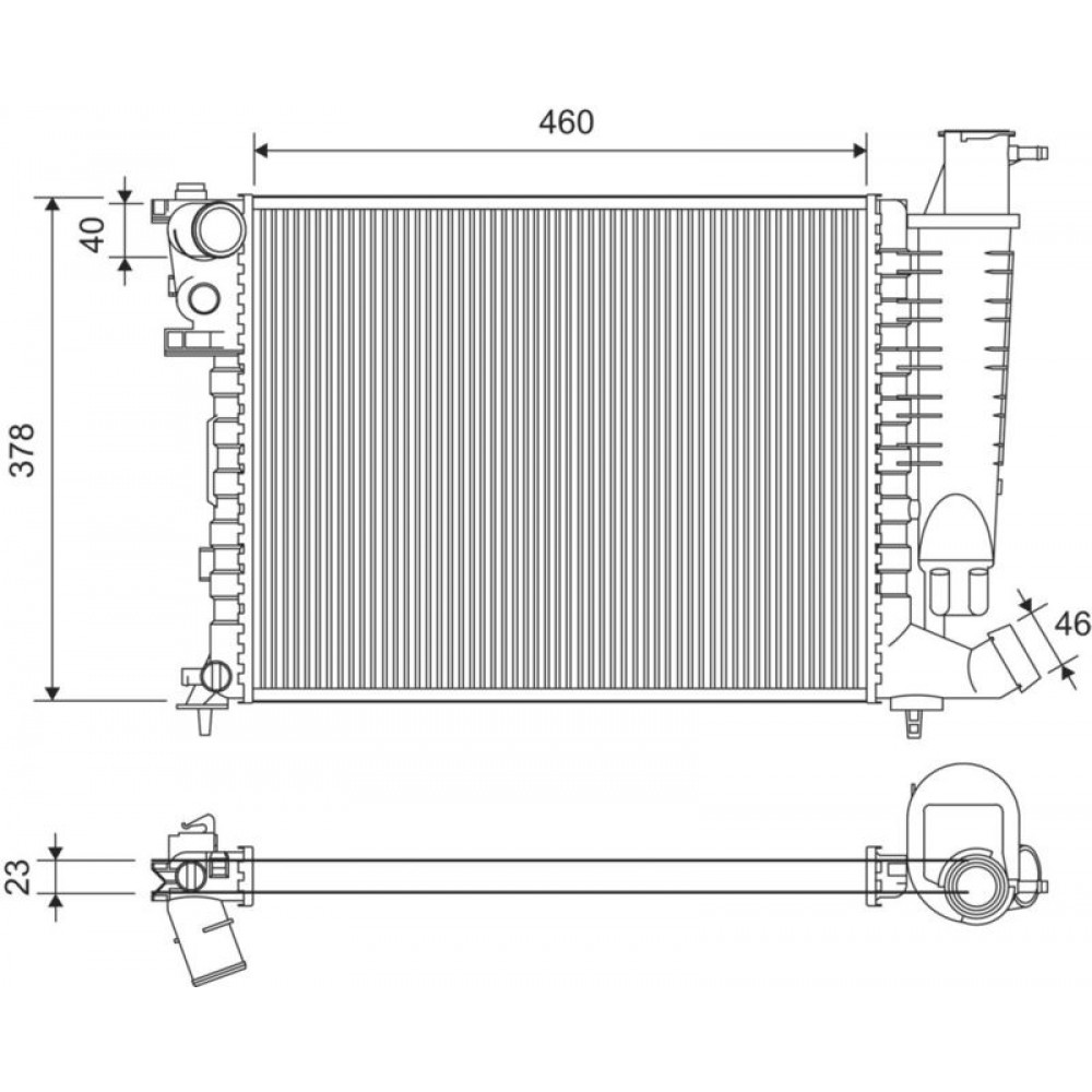 ΨΥΓΕΙΟ ΝΕΡΟΥ P306/ZX 1.4 91-97 ΨΥΓΕΙΟ ΝΕΡΟΥ P306/ZX 1.4 91-97