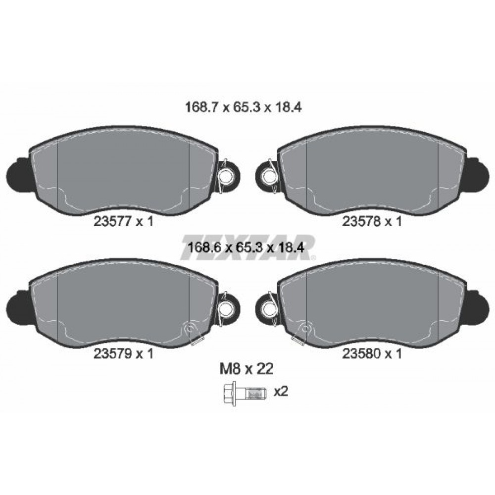 TEXTAR (772 02) ΔΙΣΚΟΦΡΕΝΑ FORD