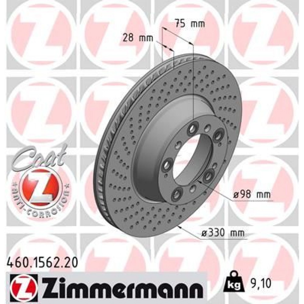 ZIMMERMANN ΔΙΣΚ/ΚΕΣ -1- PORSCHE COAT Z ZIMMERMANN ΔΙΣΚ/ΚΕΣ -1- PORSCHE COAT Z