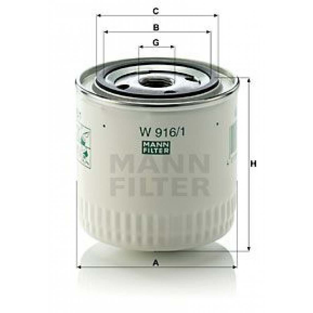 MANN ΦΙΛΤΡΑ ΛΑΔΙΟΥ FORD W 916/1 (10) MANN ΦΙΛΤΡΑ ΛΑΔΙΟΥ FORD W 916/1 (10)
