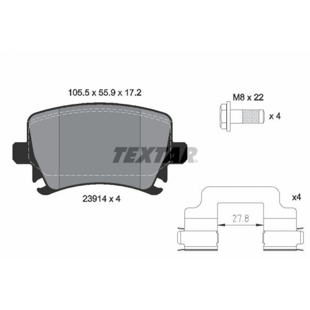 TEXTAR (1031 00) ΔΙΣΚΟΦΡΕΝΑ V.W TEXTAR (1031 00) ΔΙΣΚΟΦΡΕΝΑ V.W