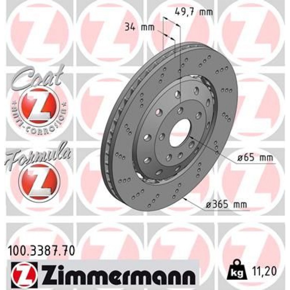 ZIMMERMANN ΔΙΣΚ/ΚΕΣ FORMULA Z VAG ZIMMERMANN ΔΙΣΚ/ΚΕΣ FORMULA Z VAG