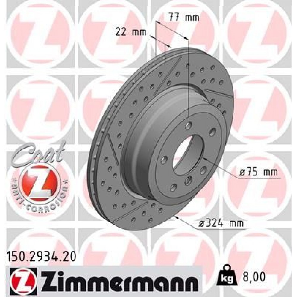 ZIMMERMANN ΔΙΣΚ/ΚΕΣ BMW COAT Z ZIMMERMANN ΔΙΣΚ/ΚΕΣ BMW COAT Z
