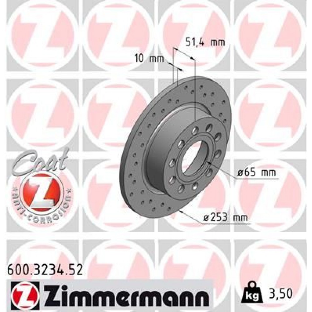 ZIMMERMANN ΔΙΣ/ΚΕΣ ΤΡΥΠΗΤΕΣ SPORT VAG ZIMMERMANN ΔΙΣ/ΚΕΣ ΤΡΥΠΗΤΕΣ SPORT VAG