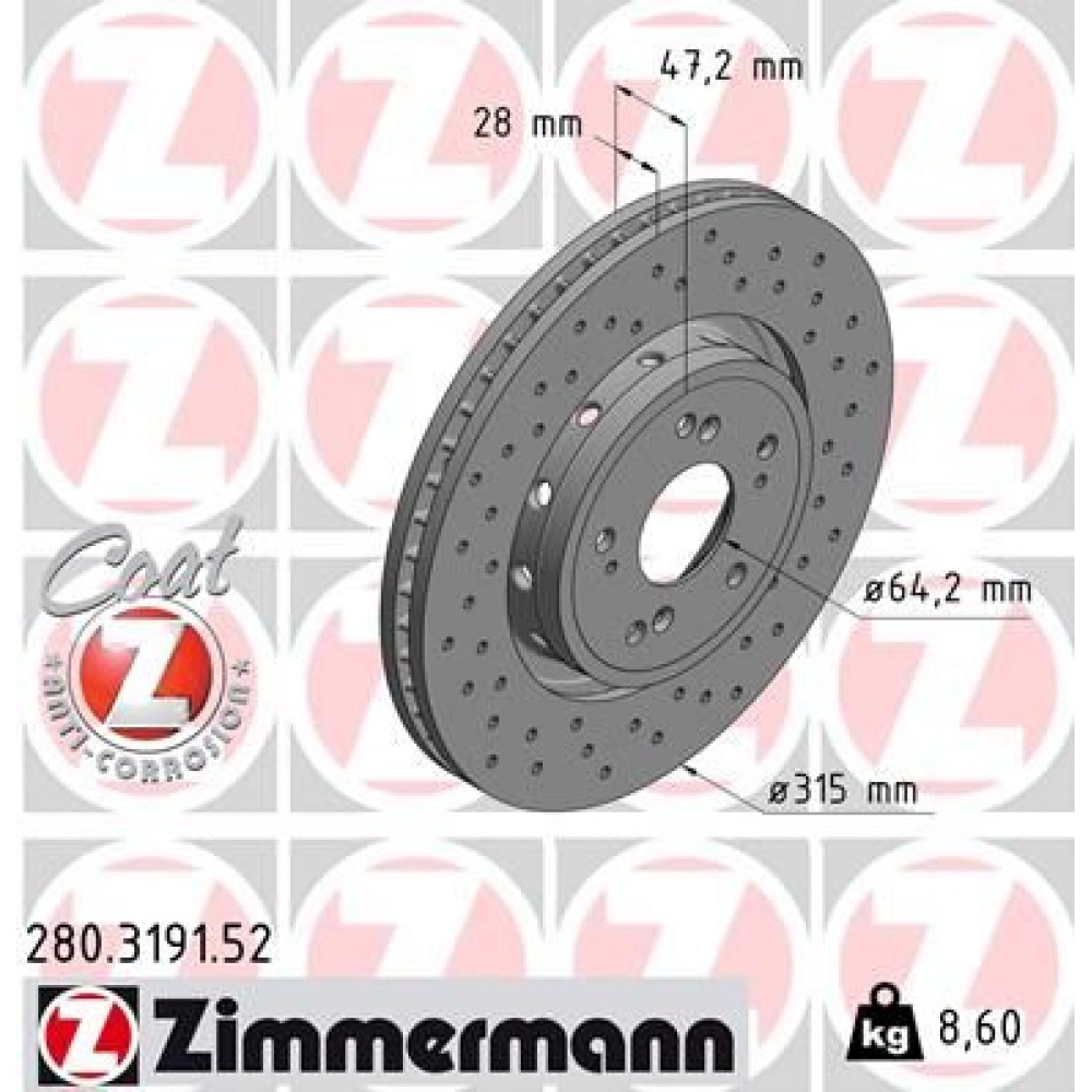 ZIMMERMANN ΔΙΣ/ΚΕΣ ΤΡΥΠΗΤΕΣ SPORT ZIMMERMANN ΔΙΣ/ΚΕΣ ΤΡΥΠΗΤΕΣ SPORT