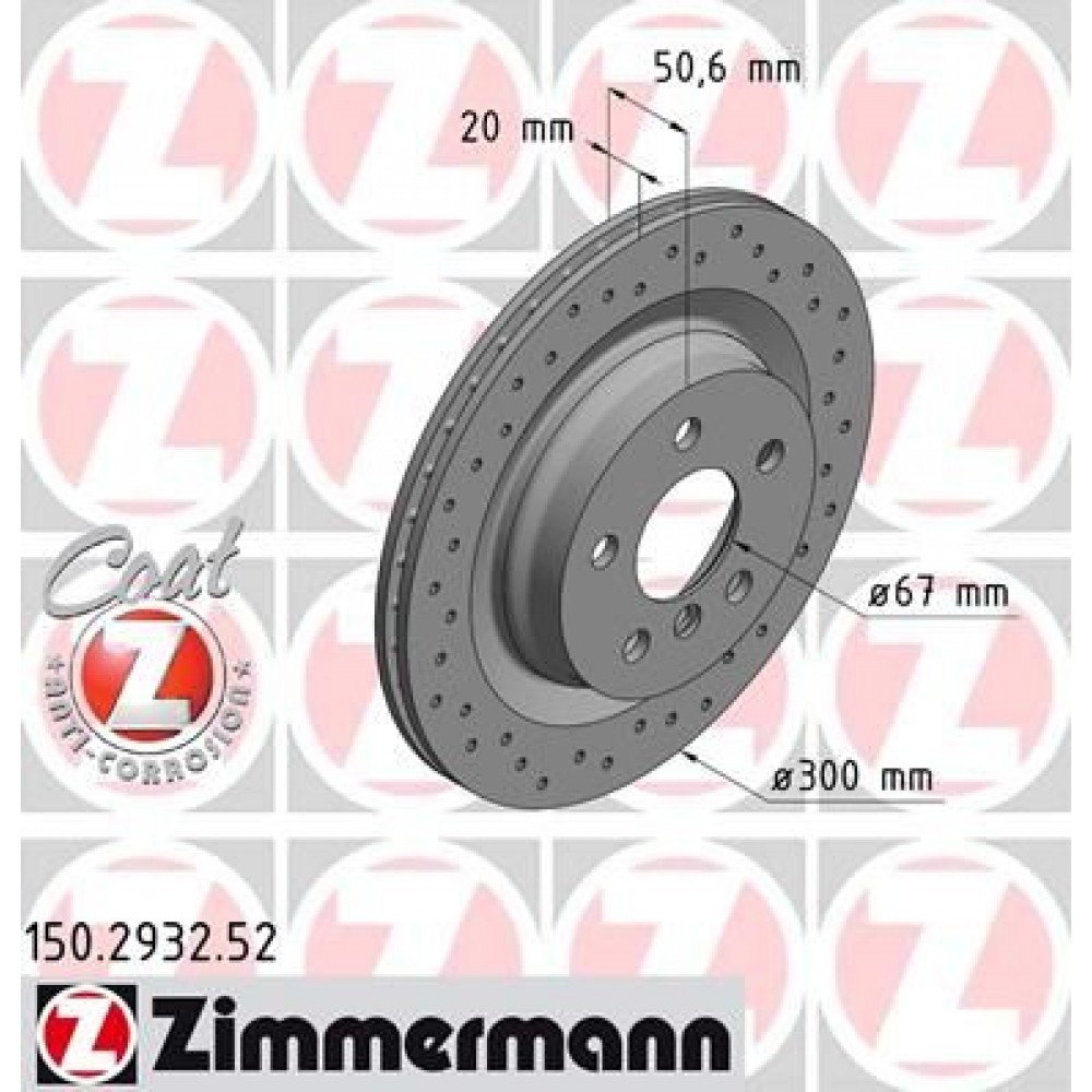 ZIMMERMANN ΔΙΣ/ΚΕΣ ΤΡΥΠΗΤΕΣ SPORT BMW ZIMMERMANN ΔΙΣ/ΚΕΣ ΤΡΥΠΗΤΕΣ SPORT BMW