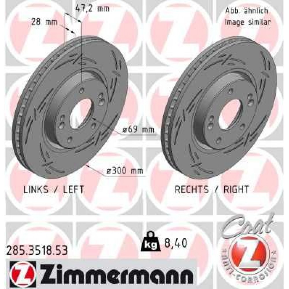 ZIMMERMANN ΔΙΣ/ΚΕΣ ΧΑΡΑΚΤΕΣ SPORT BLACK Z