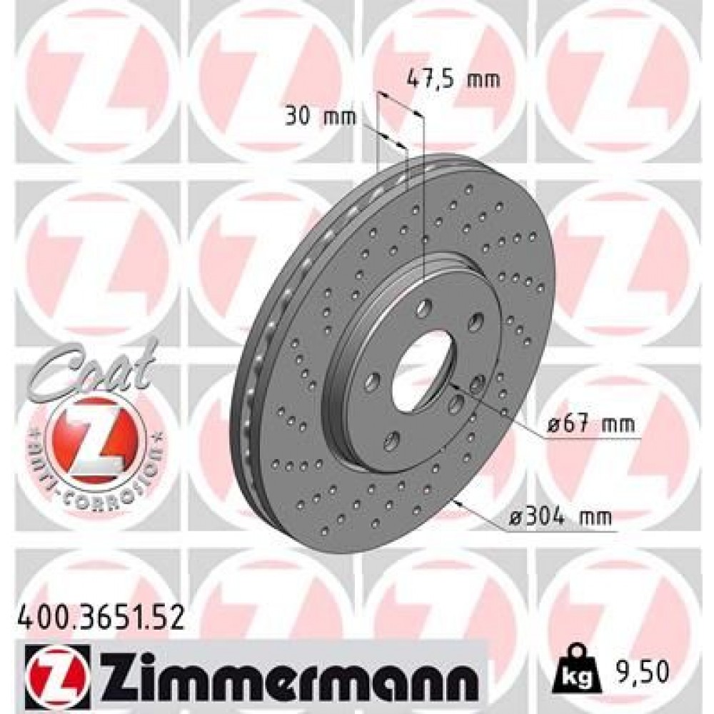 ZIMMERMANN ΔΙΣ/ΚΕΣ ΤΡΥΠΗΤΕΣ SPORT MERCEDES ZIMMERMANN ΔΙΣ/ΚΕΣ ΤΡΥΠΗΤΕΣ SPORT MERCEDES