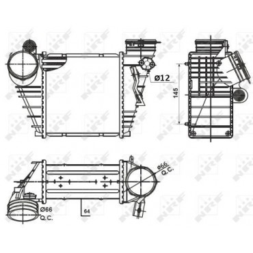 NRF ΨΥΓΕΙΑ INTERCOOLER VAG