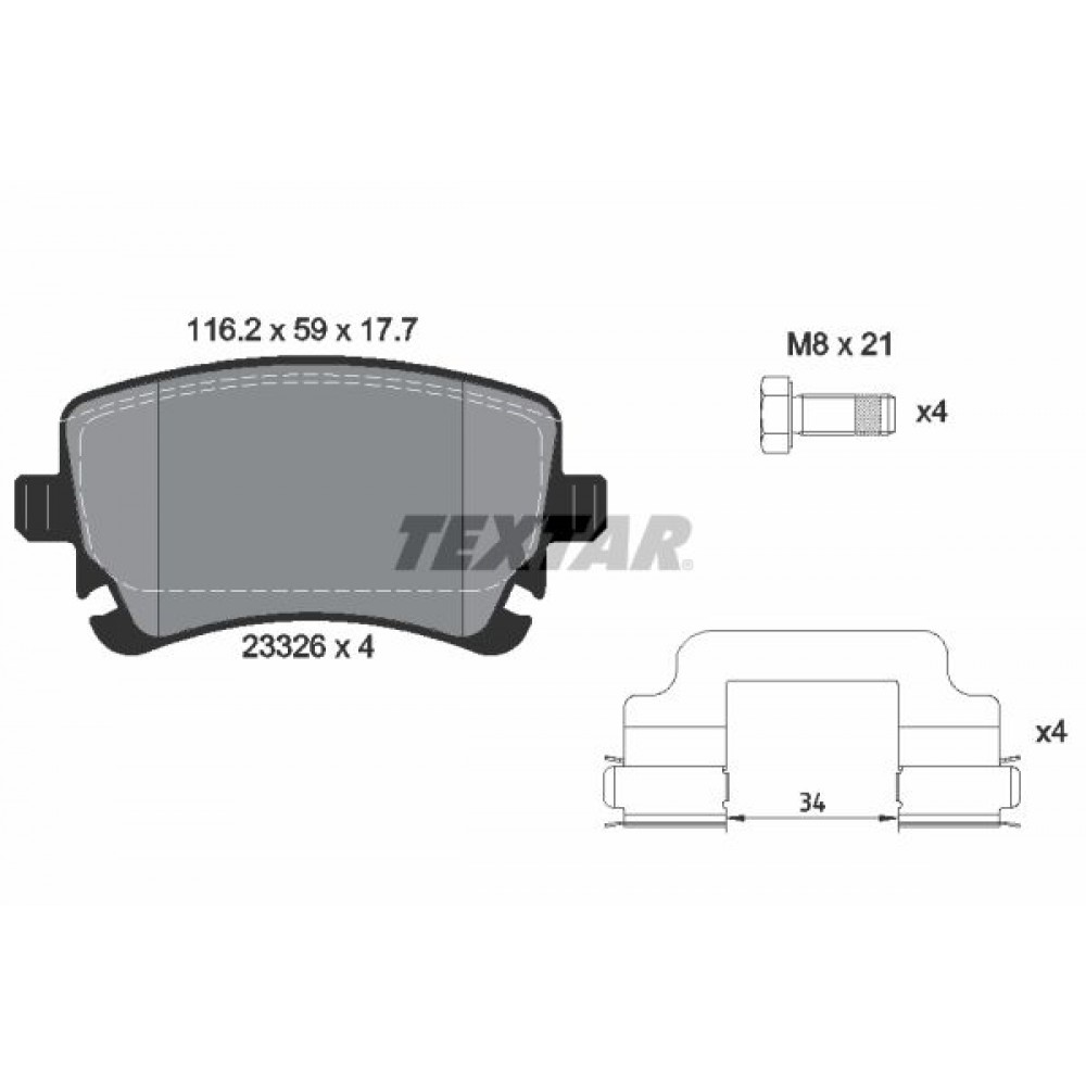 TEXTAR ΔΙΣΚΟΦΡΕΝΑ AUDI
