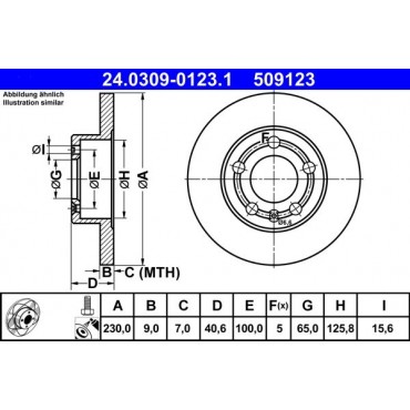 509123 ΔΙΣΚ.ΟΠΙΣΘ.ΧΑΡ.(POWER DISC) Α1/ΤΤ/Α3 (230ΜΜ)