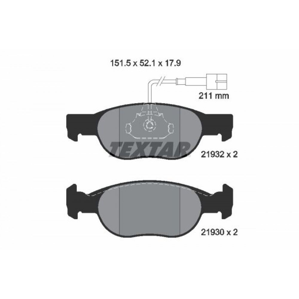 TEXTAR (588 11) ΔΙΣΚΟΦΡΕΝΑ ALFA ROMEO TEXTAR (588 11) ΔΙΣΚΟΦΡΕΝΑ ALFA ROMEO