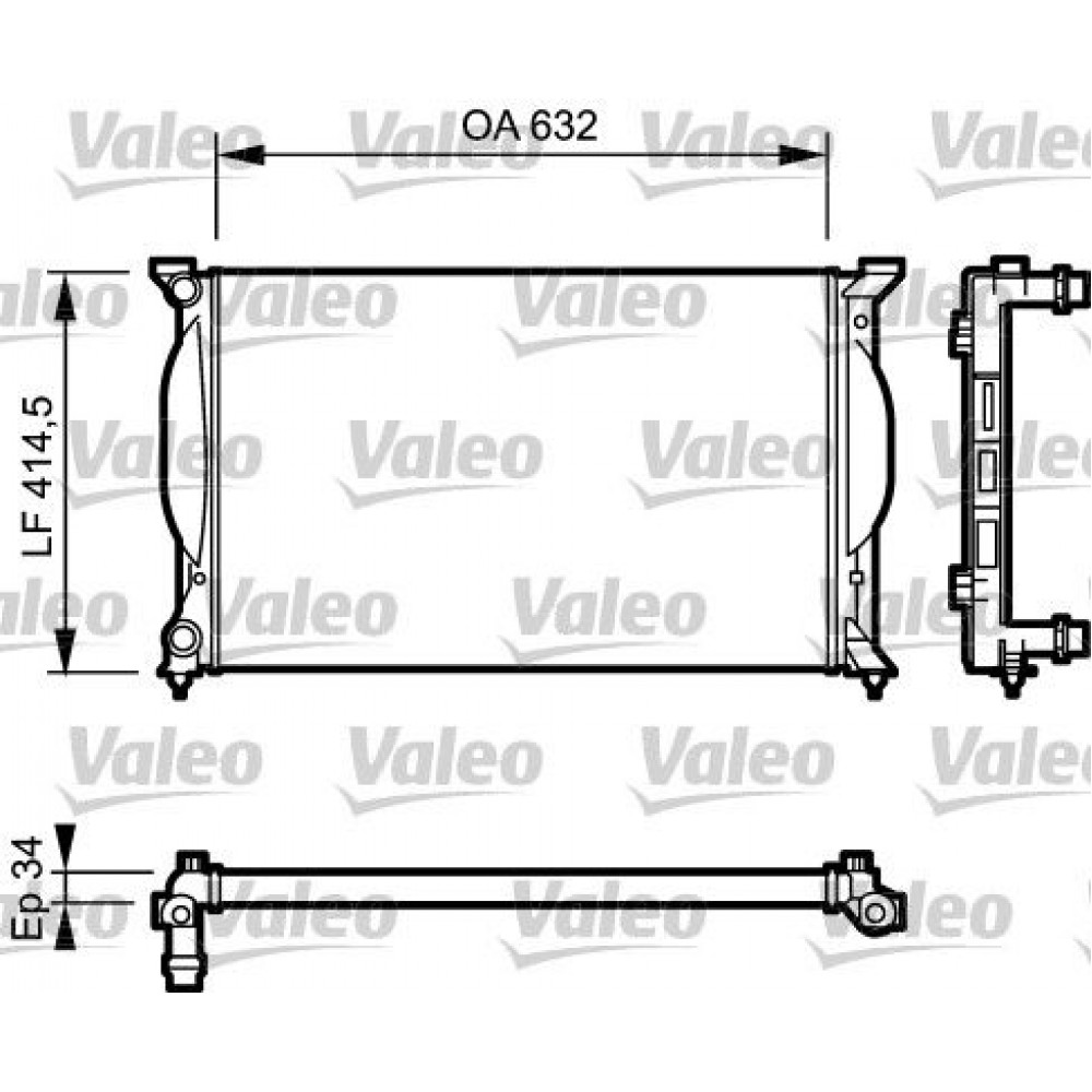 ΨΥΓΕΙΟ ΝΕΡΟΥ AUDI A4 1.8T 04- ΨΥΓΕΙΟ ΝΕΡΟΥ AUDI A4 1.8T 04-
