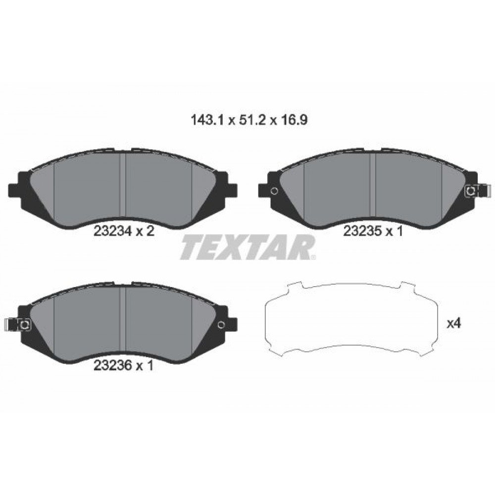 TEXTAR (645 02) ΔΙΣΚΟΦΡΕΝΑ DAEWOO TEXTAR (645 02) ΔΙΣΚΟΦΡΕΝΑ DAEWOO