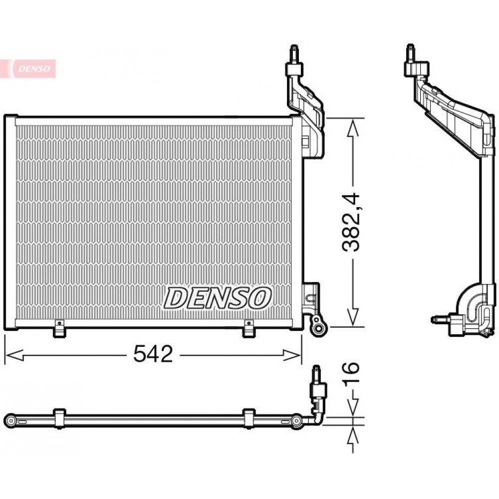 ΨΥΓΕΙΟ A/C FORD FIESTA VI 1.6 TDCI 08> DENSO ΨΥΓΕΙΟ A/C FORD FIESTA VI 1.6 TDCI 08> DENSO