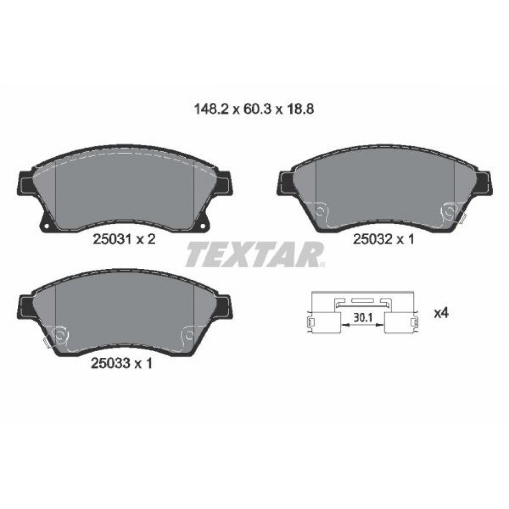 TEXTAR EPAD ΚΕΡΑΜΙΚΑ ΔΙΣΚΟΦΡΕΝΑ OPEL TEXTAR EPAD ΚΕΡΑΜΙΚΑ ΔΙΣΚΟΦΡΕΝΑ OPEL