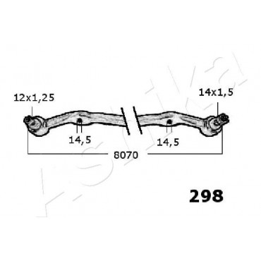 ΜΠΑΡΑ ΤΙΜΟΝΙΟΥ TOYOTA HILUX VI 2.4D <05 ASHIKA